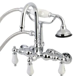 New AE303TX-P Aqua Vintage Wall Mount Clawfoot Tub Faucets Tub Faucets
