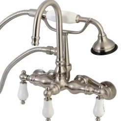New AE303TX-P Aqua Vintage Wall Mount Clawfoot Tub Faucets Tub Faucets