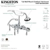 Online AE419TX-P Aqua Vintage 3-3/8-Inch Adjustable Wall Mount Clawfoot Tub Faucet with Hand Shower Tub Faucets