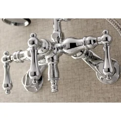 Online AE419TX-P Aqua Vintage 3-3/8-Inch Adjustable Wall Mount Clawfoot Tub Faucet with Hand Shower Tub Faucets