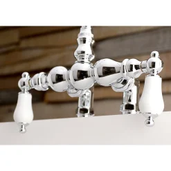 Best AE93TX-P Aqua Vintage 3-3/8-Inch Deck Mount Tub Faucet Tub Faucets