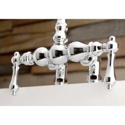 Outlet AE91TX-P Aqua Vintage 3-3/8-Inch Deck Mount Tub Faucet Tub Faucets