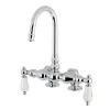 Hot AE95TX-P Aqua Vintage 3-3/8-Inch Deck Mount Tub Faucet Tub Faucets