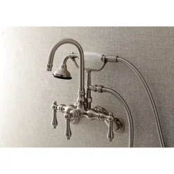 Outlet AE301TX-P Aqua Vintage Wall Mount Clawfoot Tub Faucets Tub Faucets