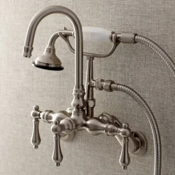 Outlet AE301TX-P Aqua Vintage Wall Mount Clawfoot Tub Faucets Tub Faucets