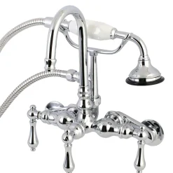 Outlet AE301TX-P Aqua Vintage Wall Mount Clawfoot Tub Faucets Tub Faucets