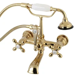 Discount AE557TX-P Aqua Vintage 7-Inch Wall Mount Tub Faucet with Hand Shower Tub Faucets