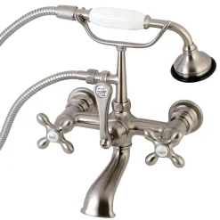 Discount AE557TX-P Aqua Vintage 7-Inch Wall Mount Tub Faucet with Hand Shower Tub Faucets
