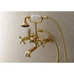 Discount AE557TX-P Aqua Vintage 7-Inch Wall Mount Tub Faucet with Hand Shower Tub Faucets