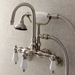 Best AE305TX-P Aqua Vintage Wall Mount Clawfoot Tub Faucets Tub Faucets