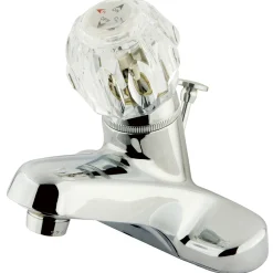 Online Americana Twin Handle 4" Centerset Lavatory Faucet with Brass Pop-up 4" Center Set