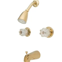 Online Americana Twin Acrylic Handle Tub and Shower Faucet Tub & Shower Sets|Tub Faucets