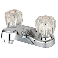 Americana Two Handle 4" Centerset Lavatory Faucet in Polished Chrome 4" Center Set