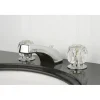 Discount Americana Two Handle 8" to 16" Widespread Lavatory Faucet with Brass Pop-up 8" Widespread