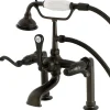 Best Aqua Eden AE103T5FL Royale Deck Mount Clawfoot Tub Faucet in Oil Rubbed Bronze Tub Faucets