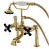 Online Aqua Eden AE103T2PKX Duchess Deck Mount Clawfoot Tub Faucet in Polished Brass Tub Faucets