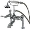 Clearance Aqua Eden AE104T1TAL Tudor Deck Mount Clawfoot Tub Faucet in Polished Chrome Tub Faucets
