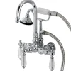 Discount Aqua Eden AE8T1WLL Wilshire Wall Mount Clawfoot Tub Faucet in Polished Chrome Tub Faucets