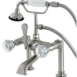 Best Aqua Eden Celebrity Deck Mount Clawfoot Tub Faucet Tub Faucets