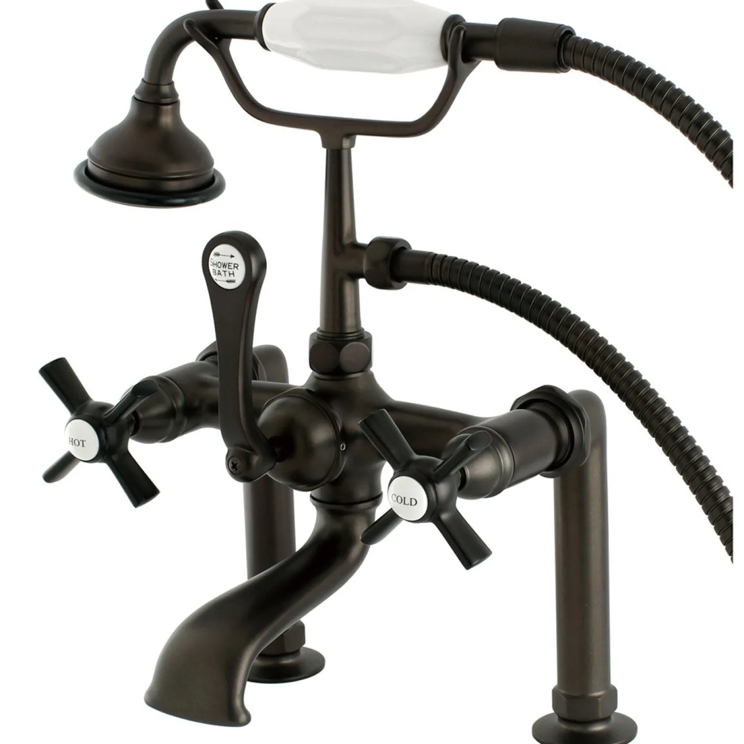 Sale Aqua Eden Millennium Deck Mount Clawfoot Tub Faucet Tub Faucets