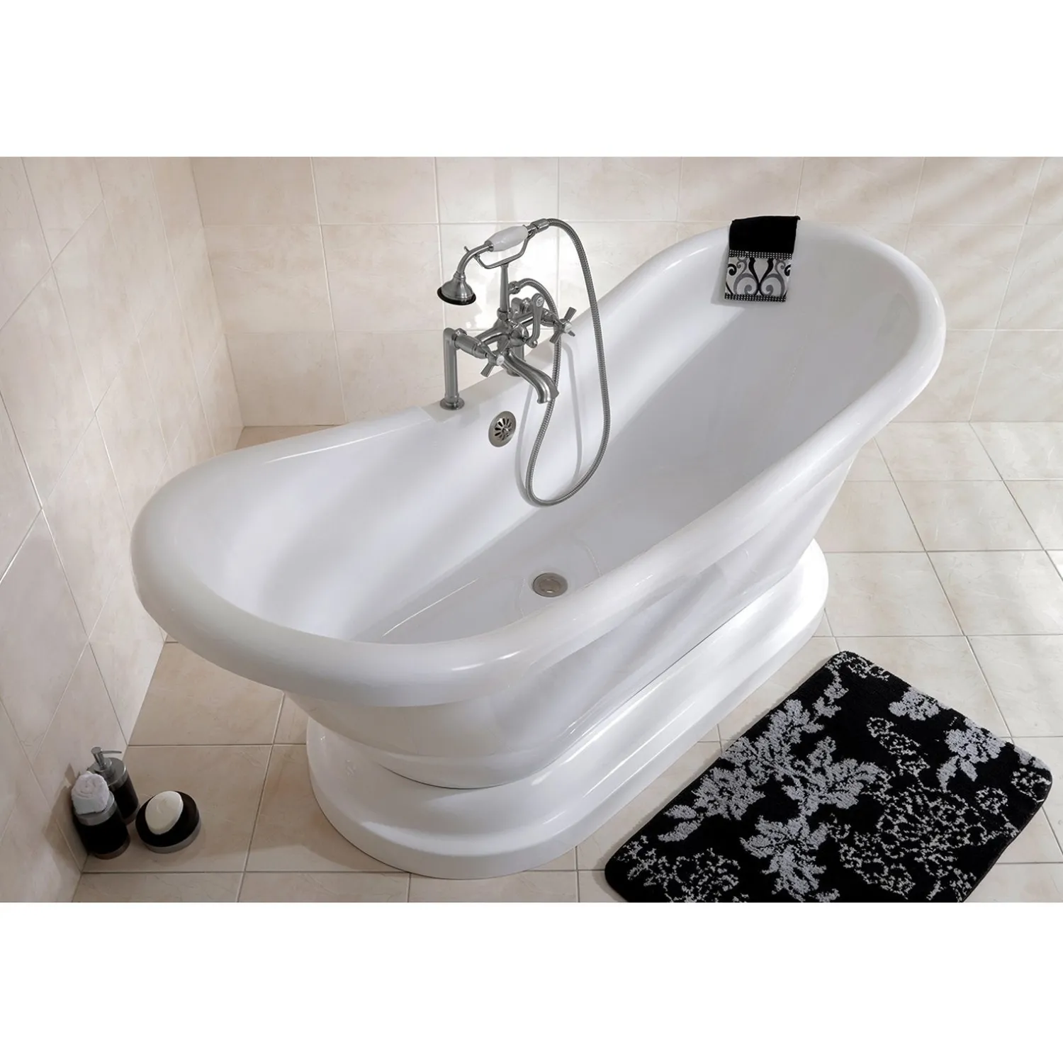 Sale Aqua Eden Millennium Deck Mount Clawfoot Tub Faucet Tub Faucets