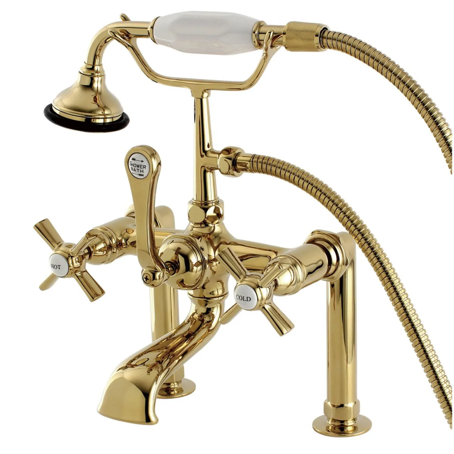 Sale Aqua Eden Millennium Deck Mount Clawfoot Tub Faucet Tub Faucets