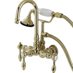 Aqua Eden Tudor Wall Mount Clawfoot Tub Faucet Tub Faucets