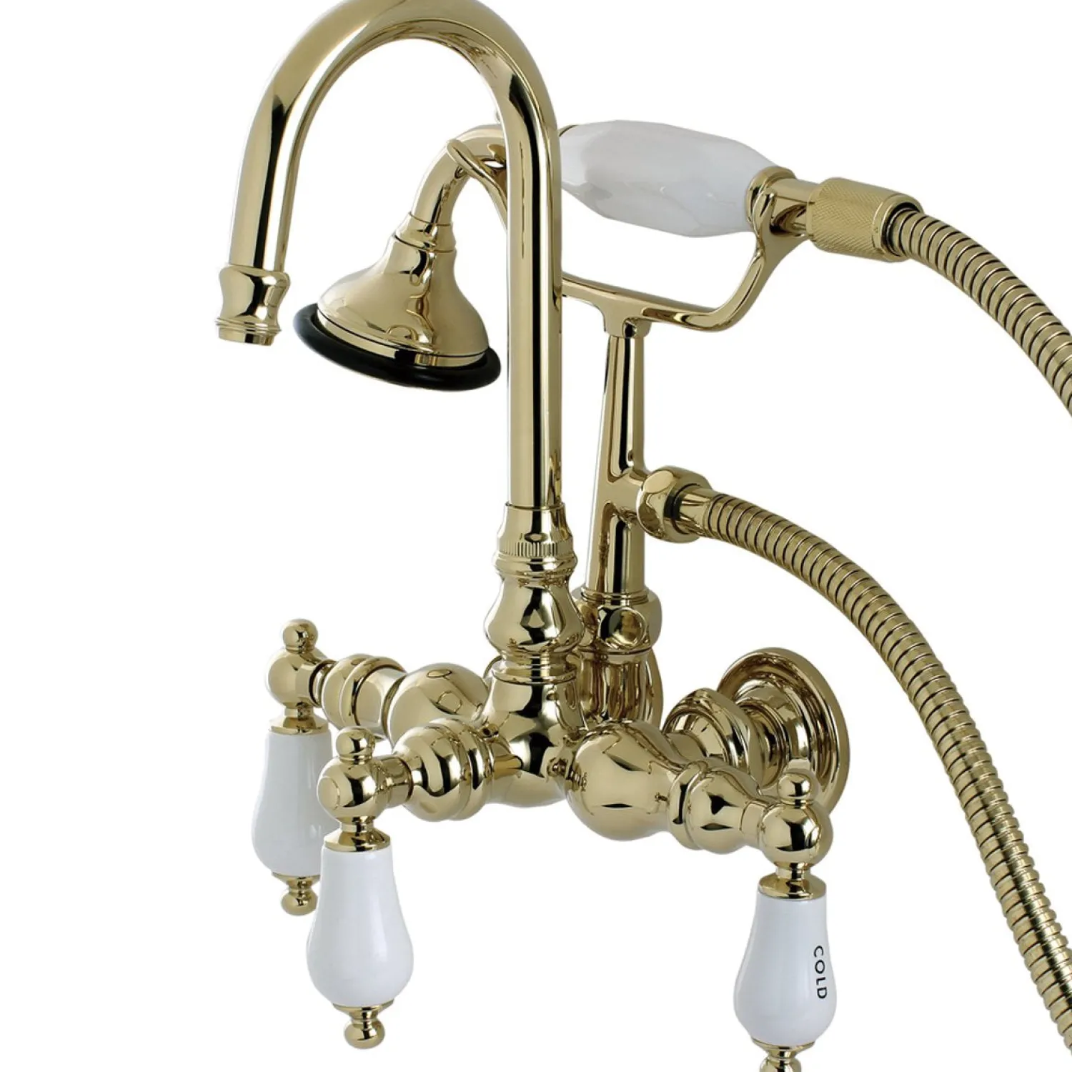 Aqua Eden Wall Mount Clawfoot Tub Faucet Tub Faucets