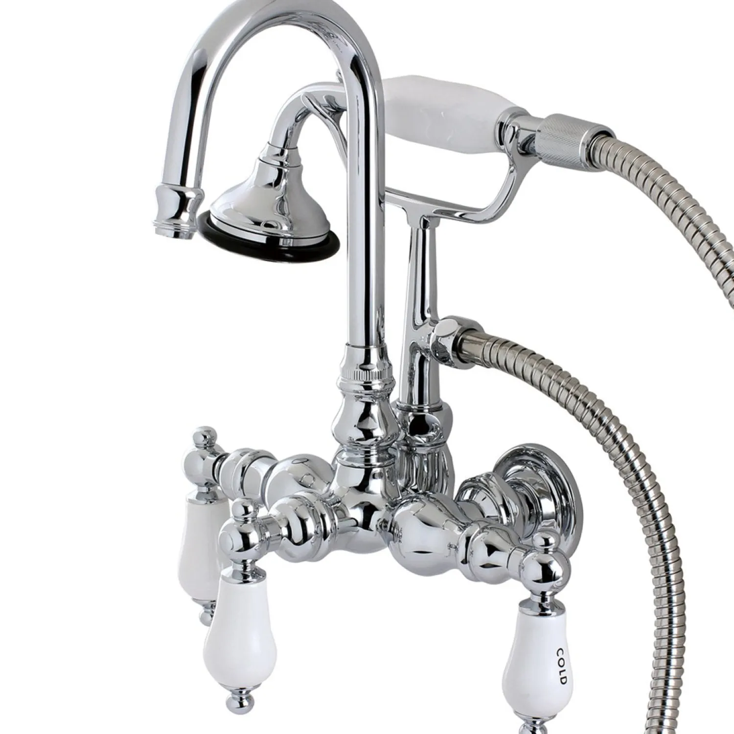 Aqua Eden Wall Mount Clawfoot Tub Faucet Tub Faucets
