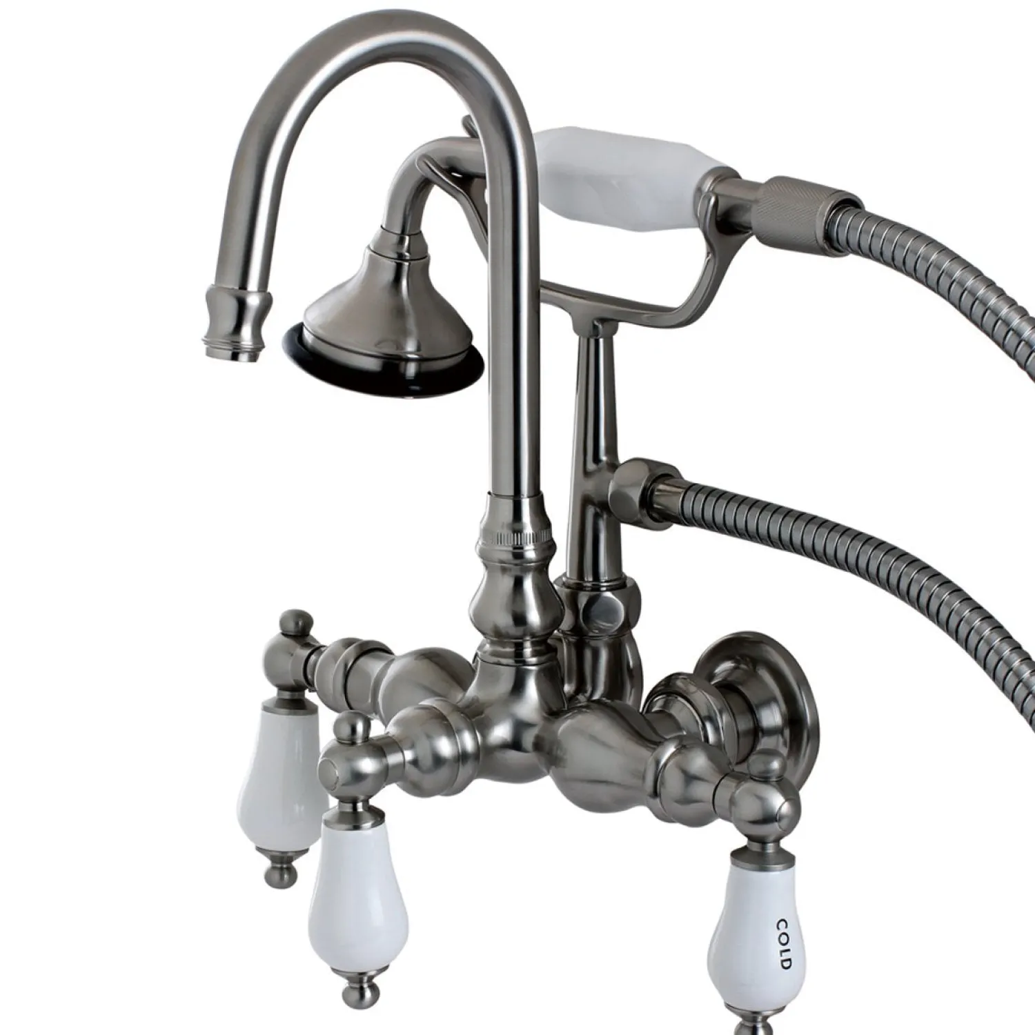 Aqua Eden Wall Mount Clawfoot Tub Faucet Tub Faucets