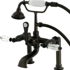 Sale Aqua Eden Wilshire Deck Mount Clawfoot Tub Faucet Tub Faucets