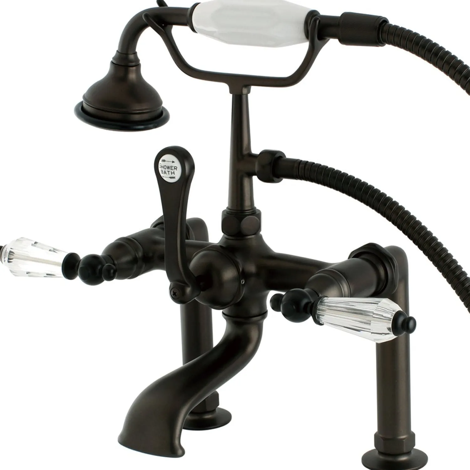 Sale Aqua Eden Wilshire Deck Mount Clawfoot Tub Faucet Tub Faucets