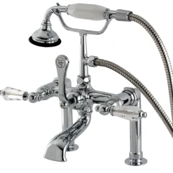 Sale Aqua Eden Wilshire Deck Mount Clawfoot Tub Faucet Tub Faucets