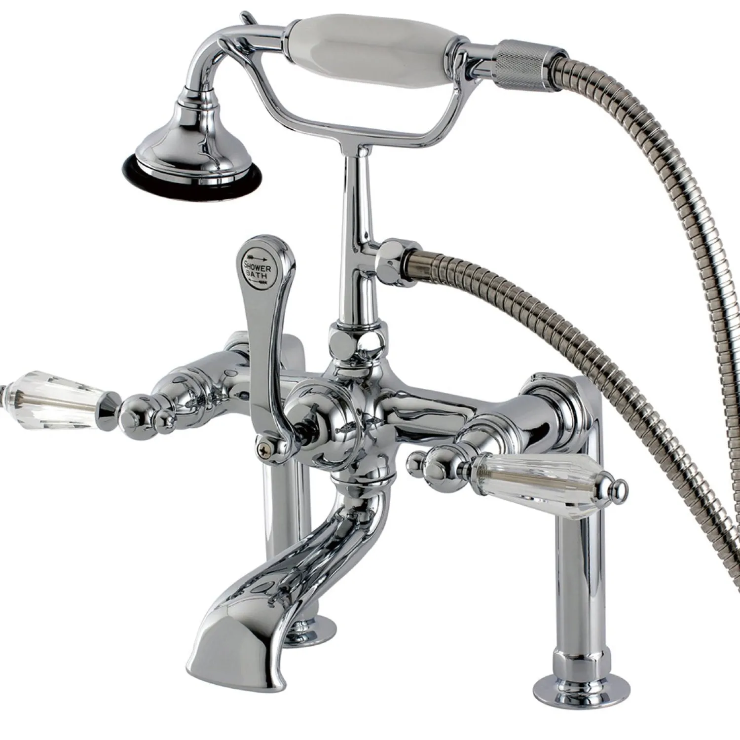 Sale Aqua Eden Wilshire Deck Mount Clawfoot Tub Faucet Tub Faucets
