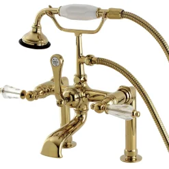 Sale Aqua Eden Wilshire Deck Mount Clawfoot Tub Faucet Tub Faucets