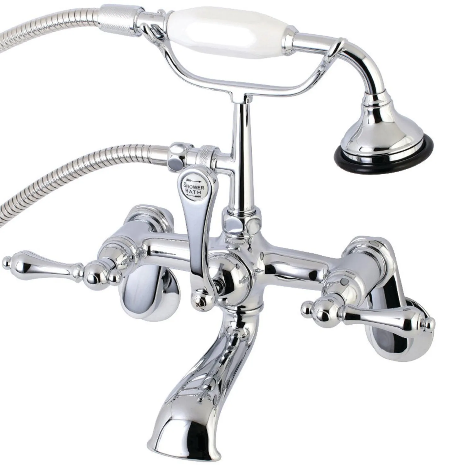 Sale Aqua Vintage 2-Handle Wall Mount Tub Faucet Tub & Shower Sets|Tub Faucets