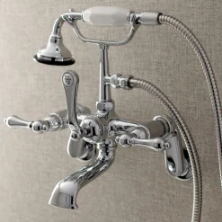 Sale Aqua Vintage 2-Handle Wall Mount Tub Faucet Tub & Shower Sets|Tub Faucets