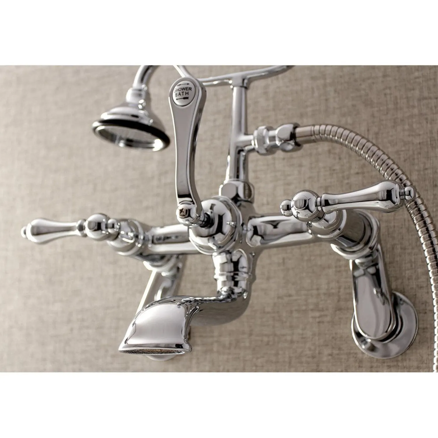 Sale Aqua Vintage 2-Handle Wall Mount Tub Faucet Tub & Shower Sets|Tub Faucets
