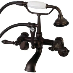 Sale Aqua Vintage 2-Handle Wall Mount Tub Faucet Tub & Shower Sets|Tub Faucets