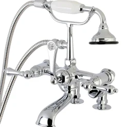 Sale Aqua Vintage 7-Inch Adjustable Clawfoot Tub Faucet with Hand Shower Tub Faucets