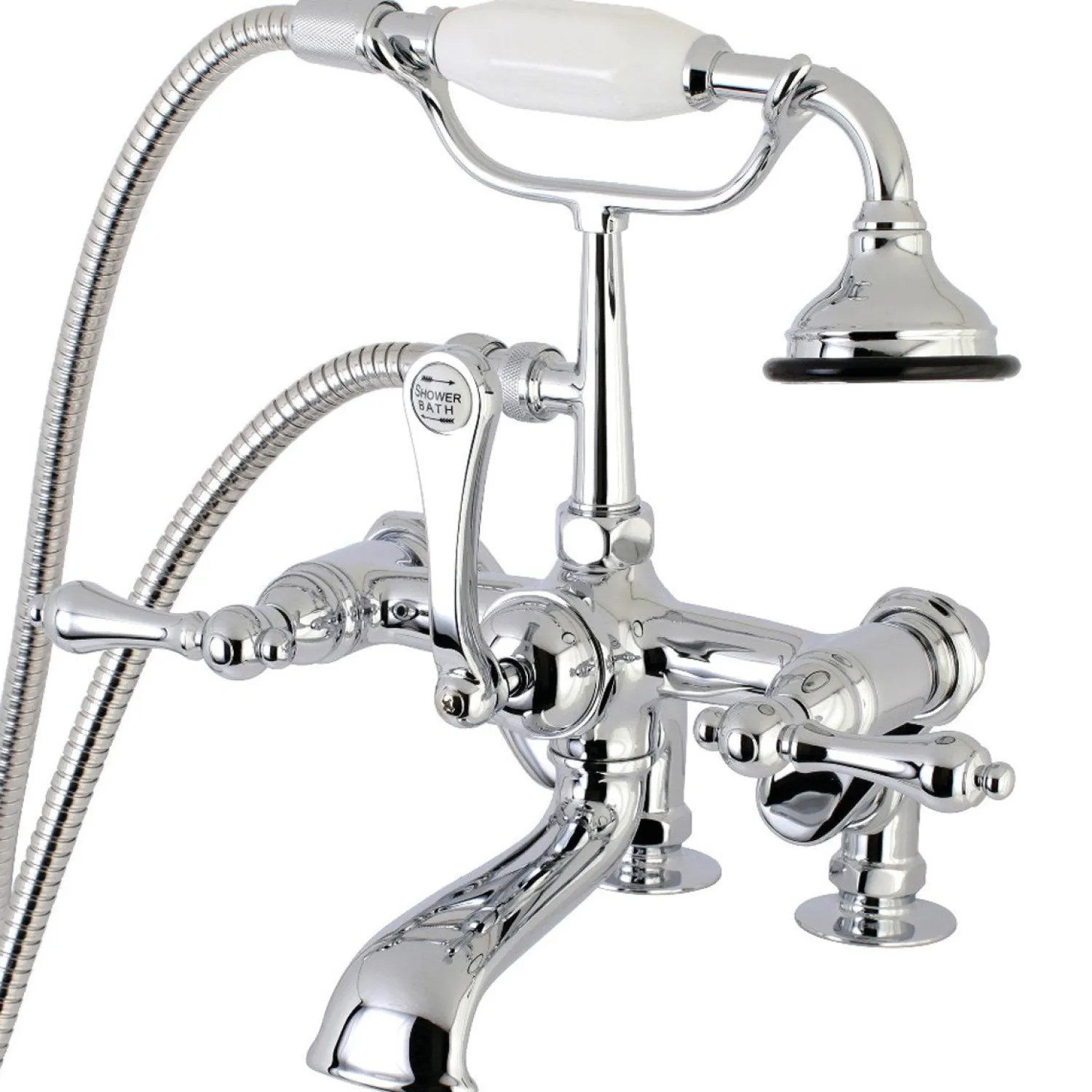 Sale Aqua Vintage 7-Inch Adjustable Clawfoot Tub Faucet with Hand Shower Tub Faucets