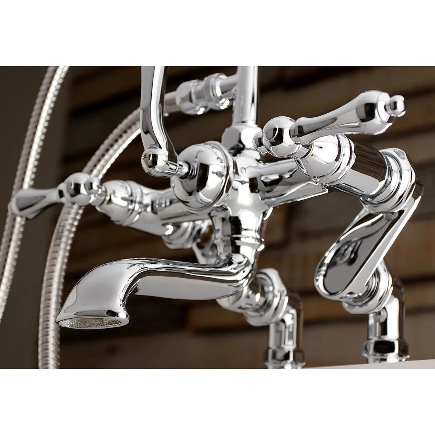 Sale Aqua Vintage 7-Inch Adjustable Clawfoot Tub Faucet with Hand Shower Tub Faucets