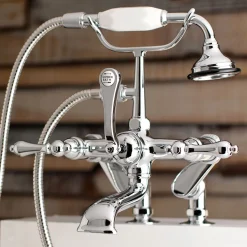 Sale Aqua Vintage 7-Inch Adjustable Clawfoot Tub Faucet with Hand Shower Tub Faucets