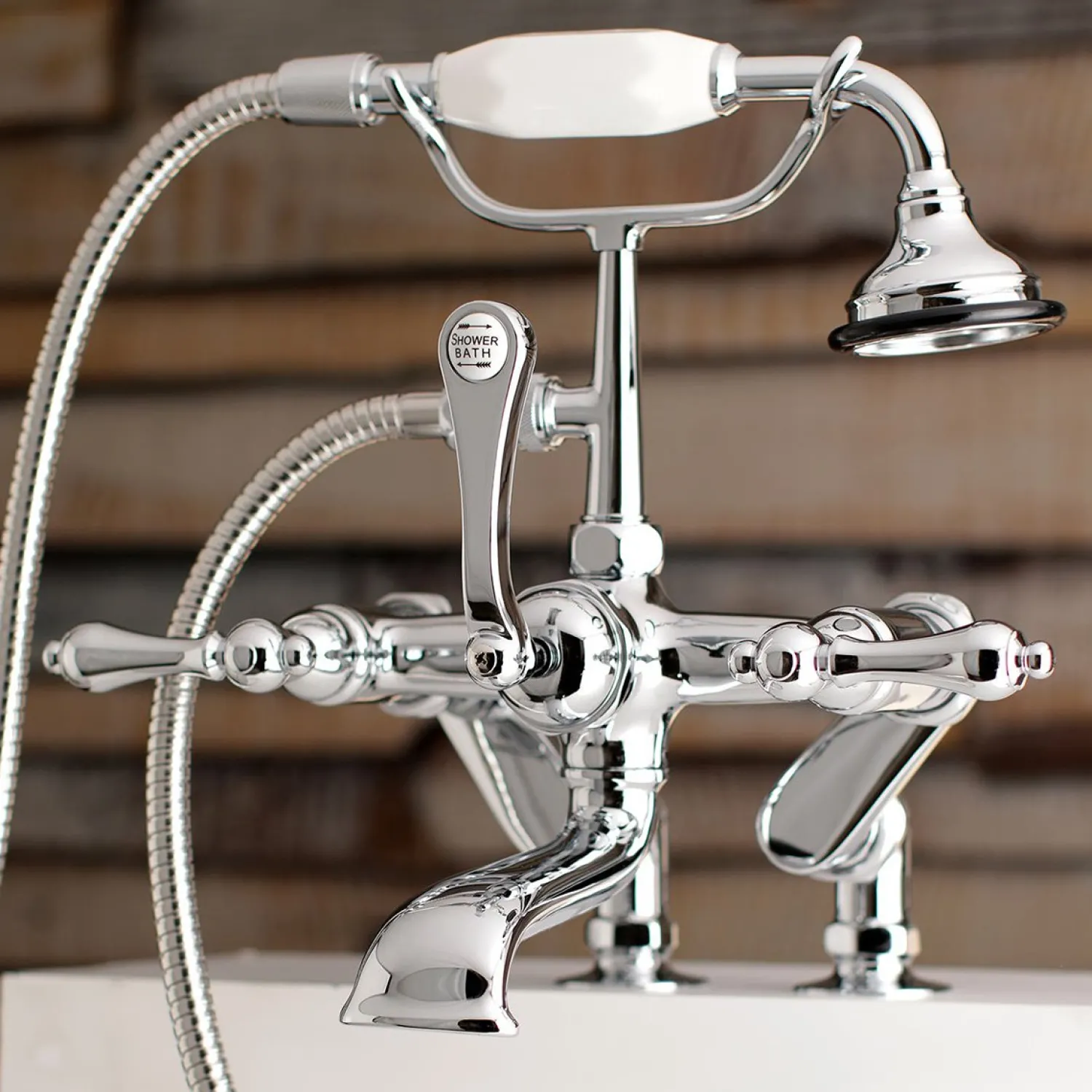 Sale Aqua Vintage 7-Inch Adjustable Clawfoot Tub Faucet with Hand Shower Tub Faucets