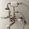 Discount Aqua Vintage Wall Mount Clawfoot Tub Faucet with Hand Shower Tub & Shower Sets|Tub Faucets