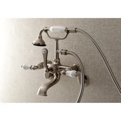 Discount Aqua Vintage Wall Mount Clawfoot Tub Faucet with Hand Shower Tub & Shower Sets|Tub Faucets