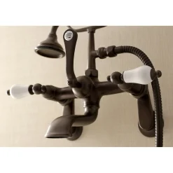 Discount Aqua Vintage Wall Mount Clawfoot Tub Faucet with Hand Shower Tub & Shower Sets|Tub Faucets