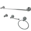Best BAHK192478C American Classic 4-Piece Towel Bar Bath Hardware Set in Chrome Towel Rings|Accessory Packages
