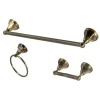Online BAK4181248AB Metropolitan 3-Piece Towel Bar Accessory Set in Antique Brass Accessory Packages