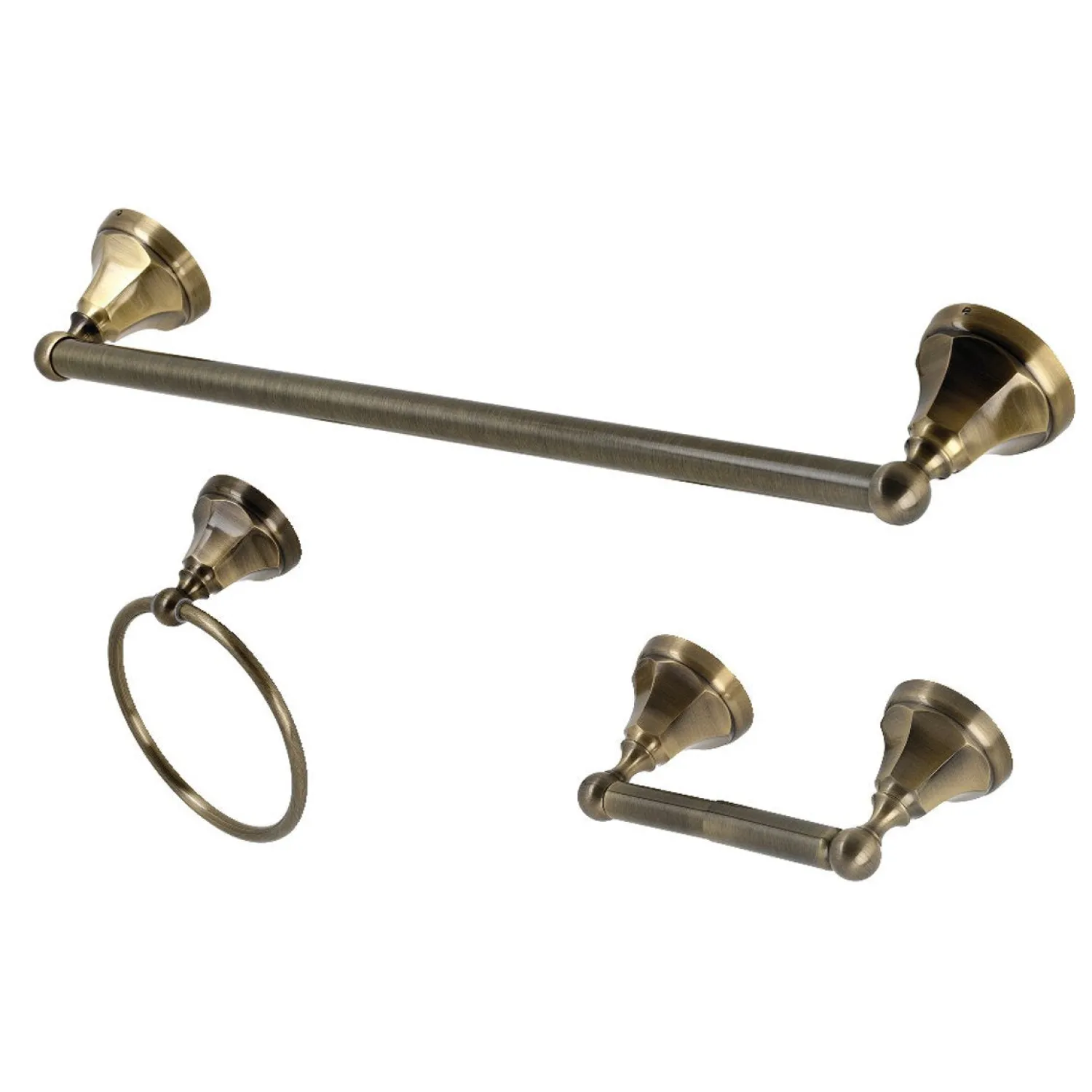 Online BAK4181248AB Metropolitan 3-Piece Towel Bar Accessory Set in Antique Brass Accessory Packages